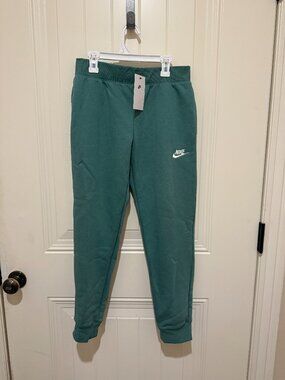 Nike Girls Cuffed Sweatpants Joggers - Teal - Kids Large